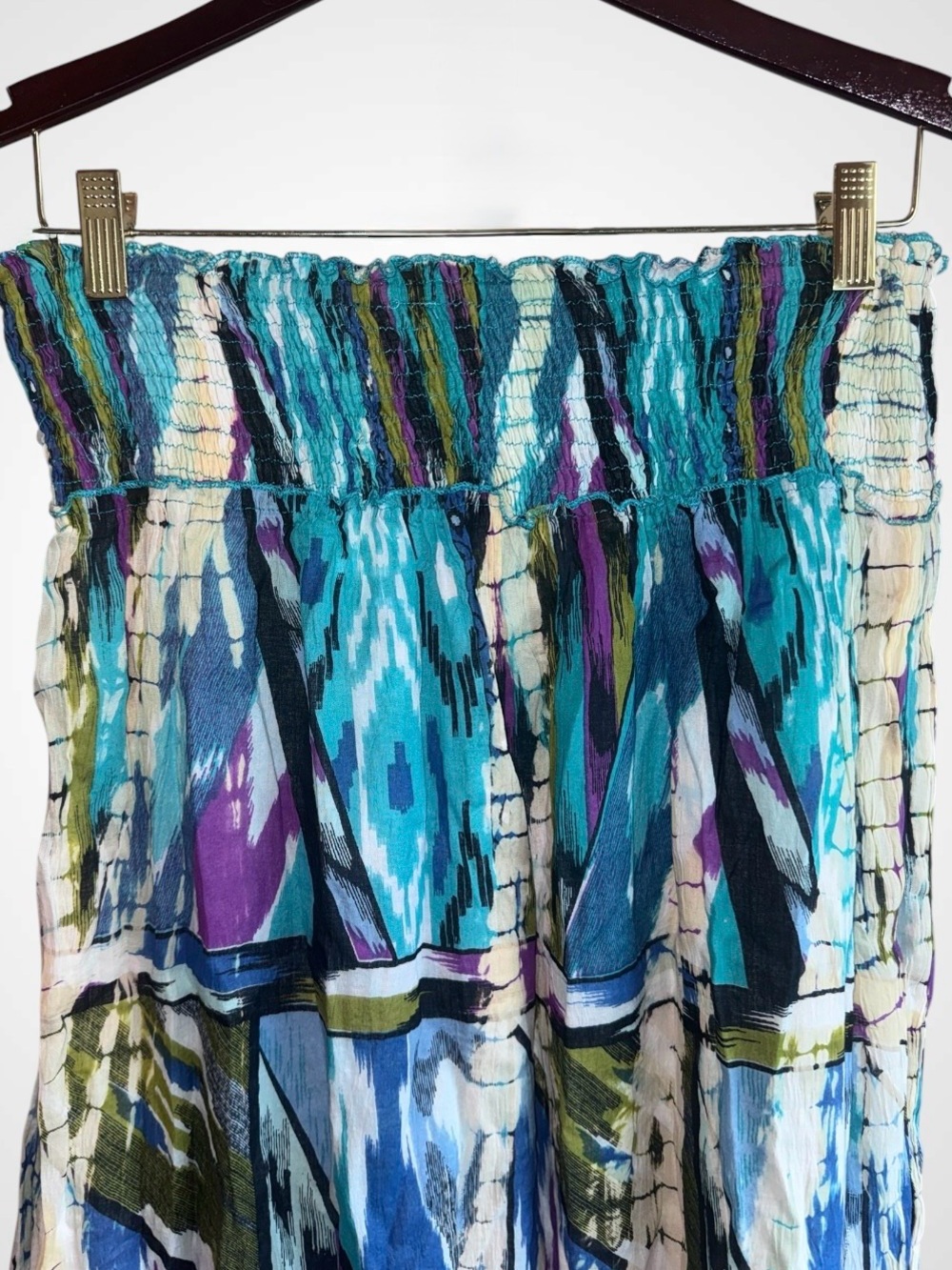 RAGA Multicolor Maxi Skirt in Teal, Blue & Purple NWOT - Picture 4 of 9